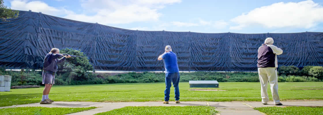 Shot-Shield - screening system to stop lead shot from exiting clay target shooting ranges