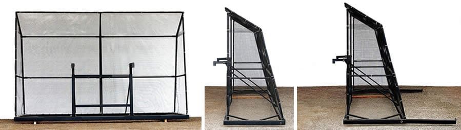 Wire Mesh Litter Control Canopy with Dozer Blade/Bucket Lifting System